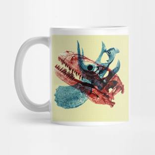 Prehistoric Clash - Surreal/Collage Art Mug